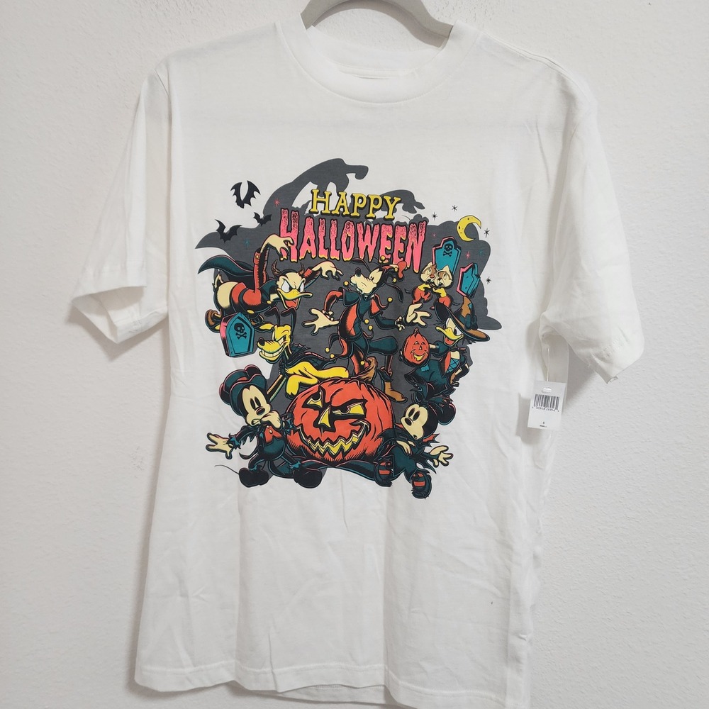Disney White Halloween Graphic Tee